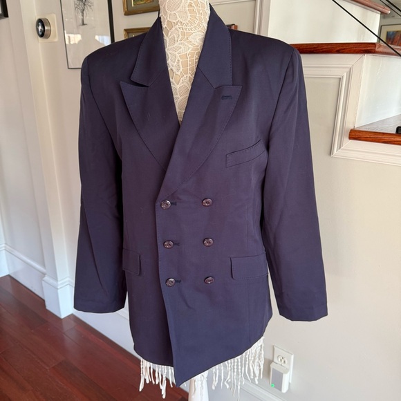 Nicole Other - MATSUDA Nicole Tokyo Japan Navy Wool Double Breasted Blazer Vintage